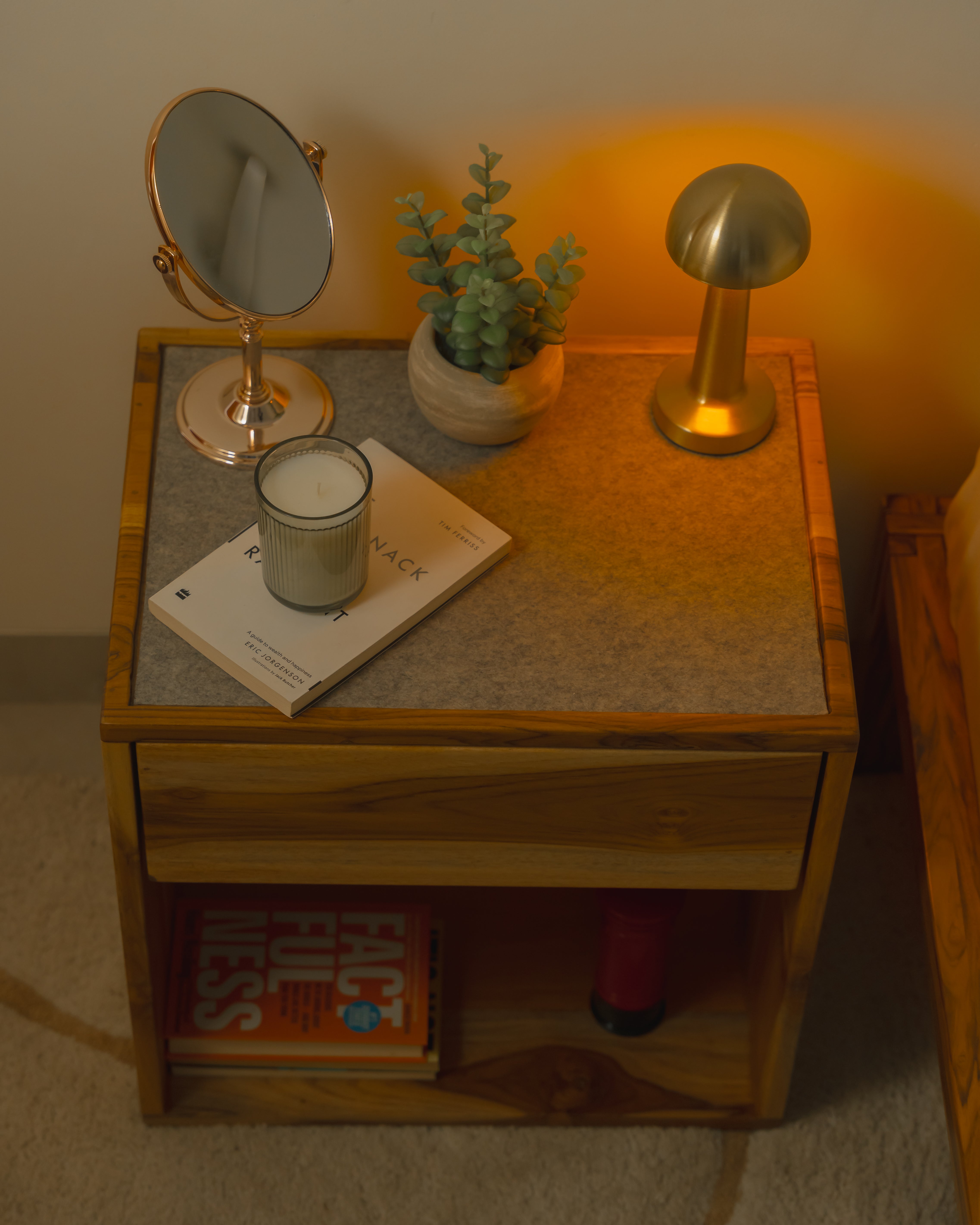 Classic Nightstand Natural Teak