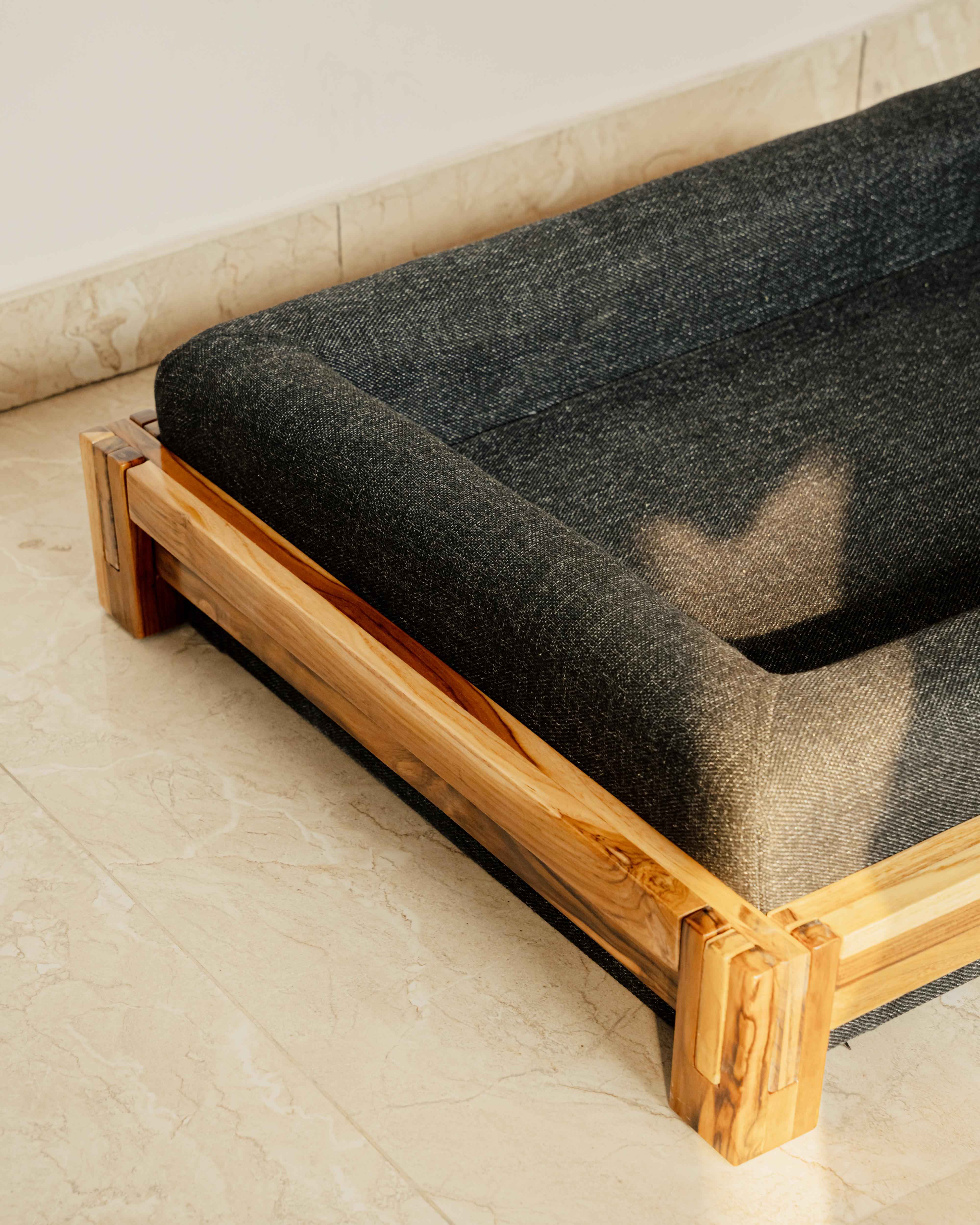 Dog Bed Natural Teak