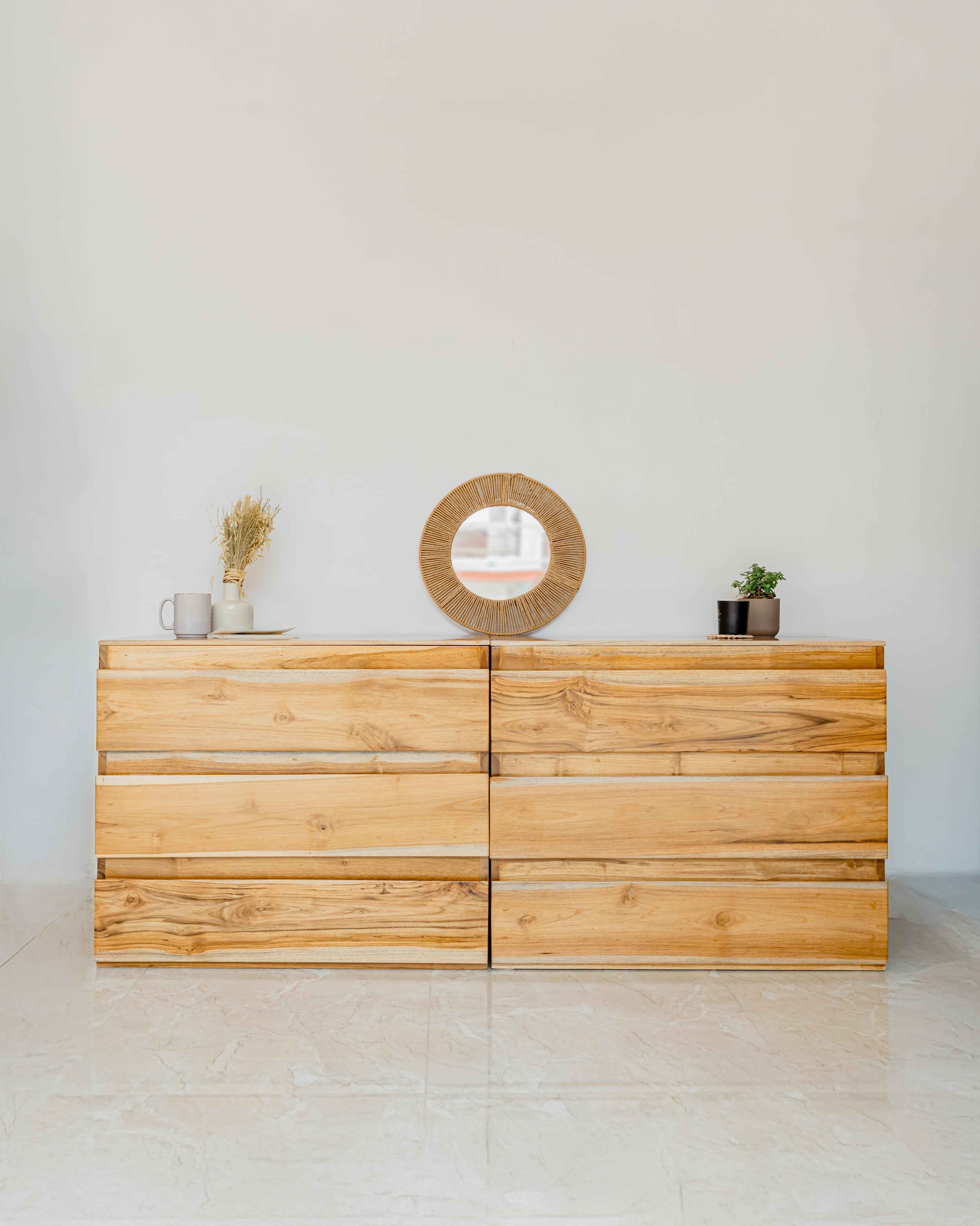 Arc Dresser Natural Teak