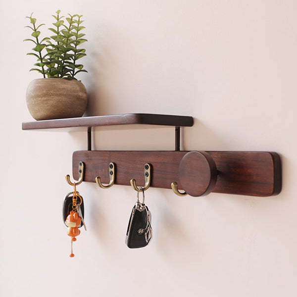 Keyholder Perch - Walnut