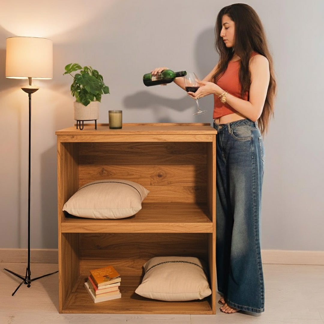 Arc Credenza Natural Teak