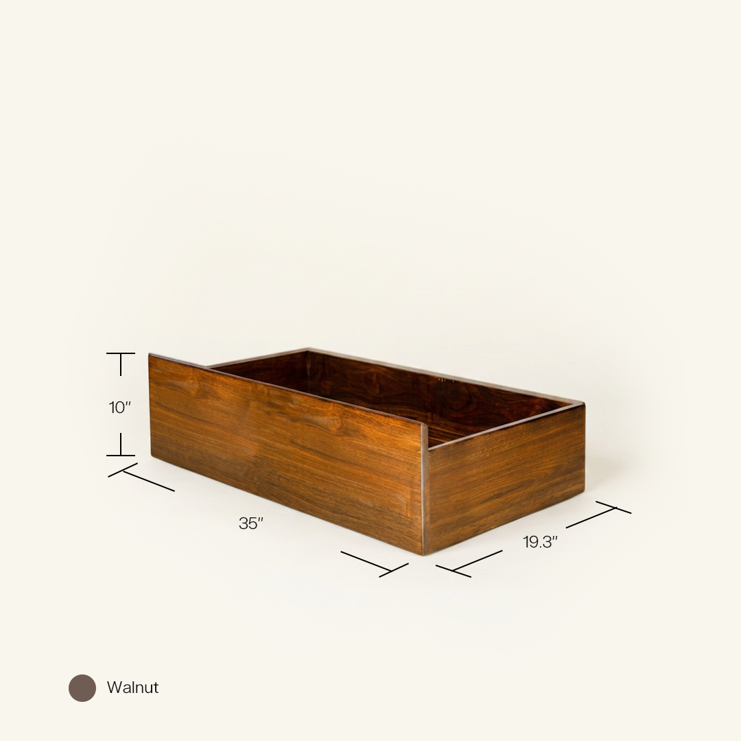 Underbed Drawers Walnut (set of 2)