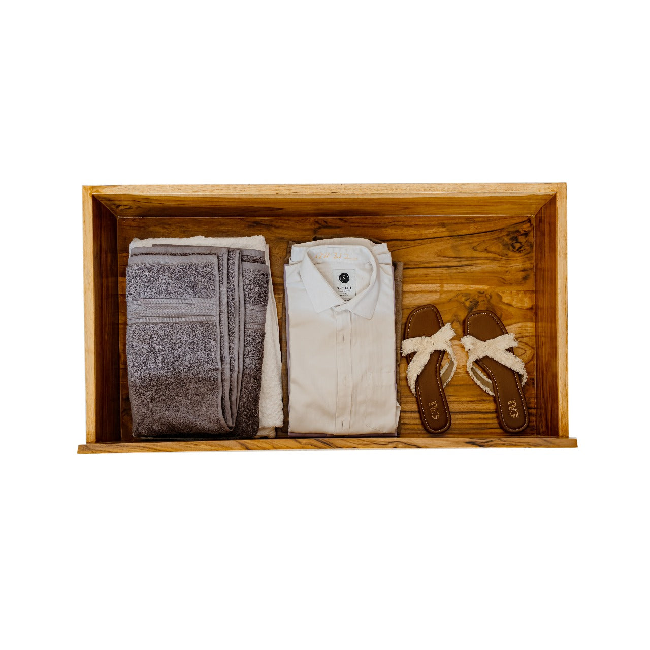 Underbed Drawers Natural Teak (set of 2)