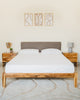 Bed With Pillowboard - Natural Teak