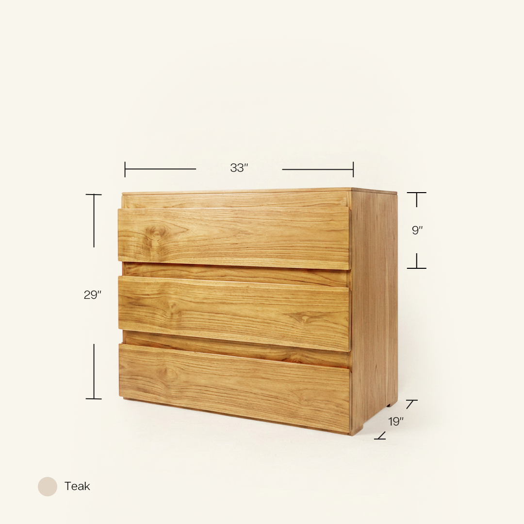 Arc Dresser Natural Teak