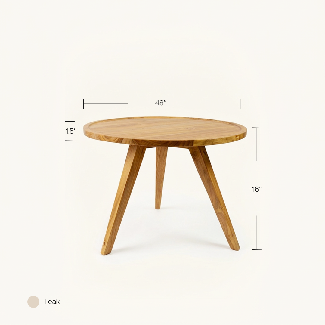 Arc Table Natural Teak
