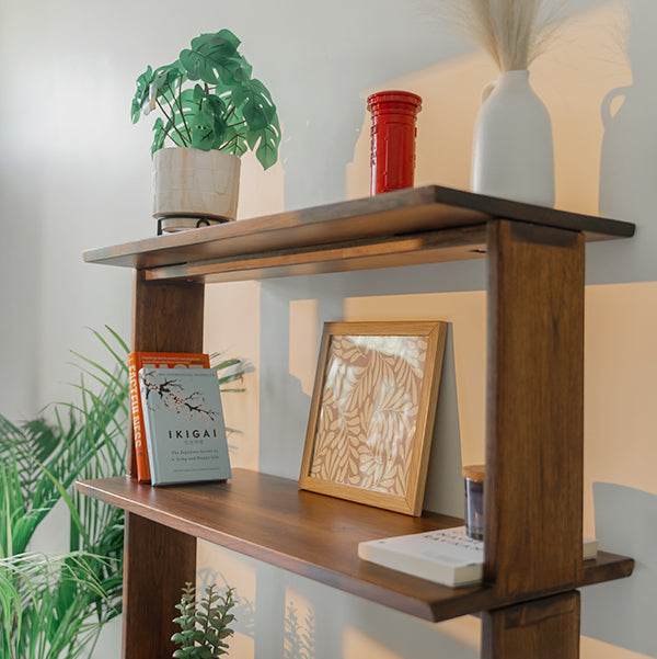 Pillar Book Shelf Walnut