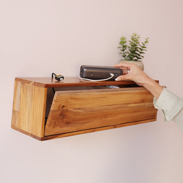 Float Organiser - Natural Teak