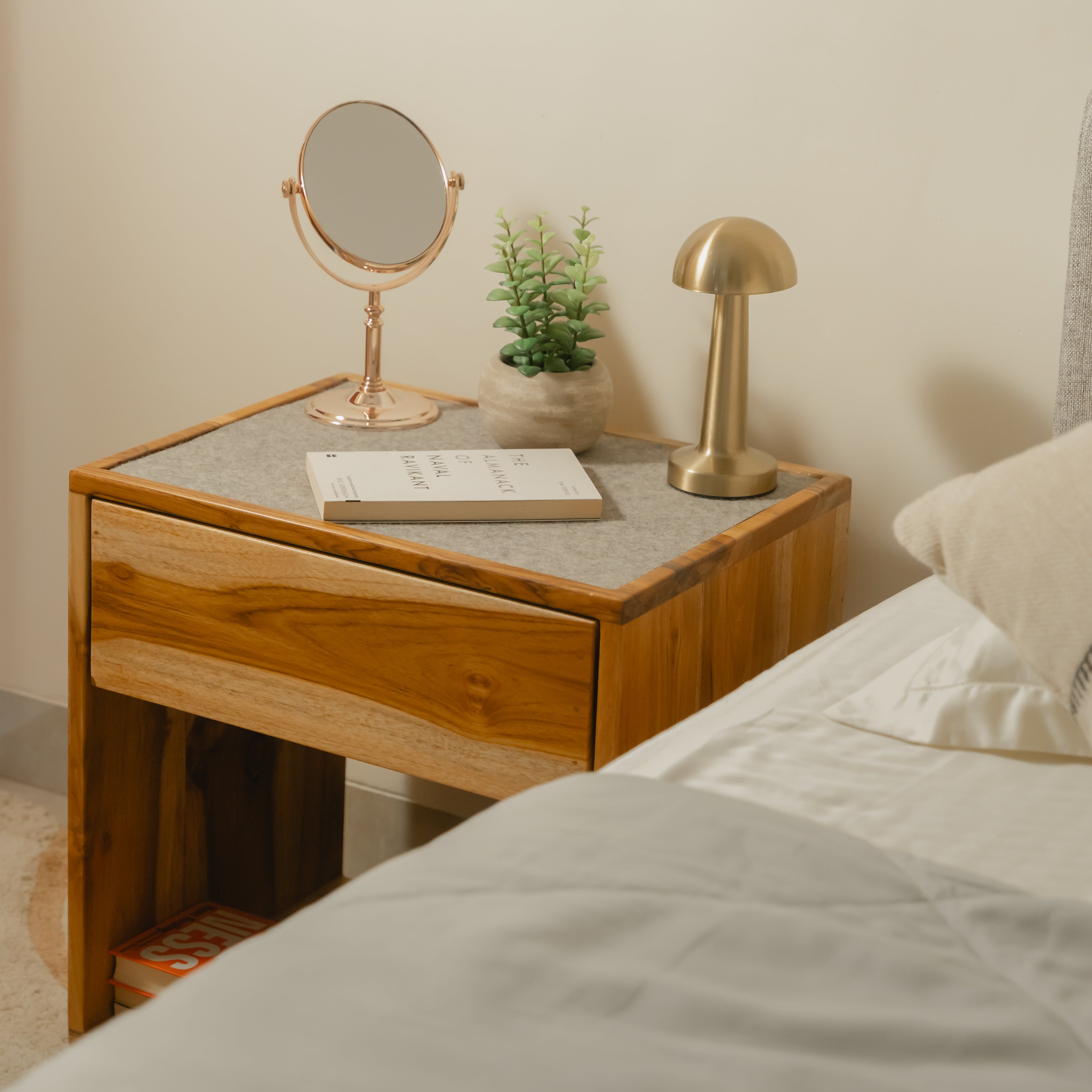 Classic Nightstand Natural Teak