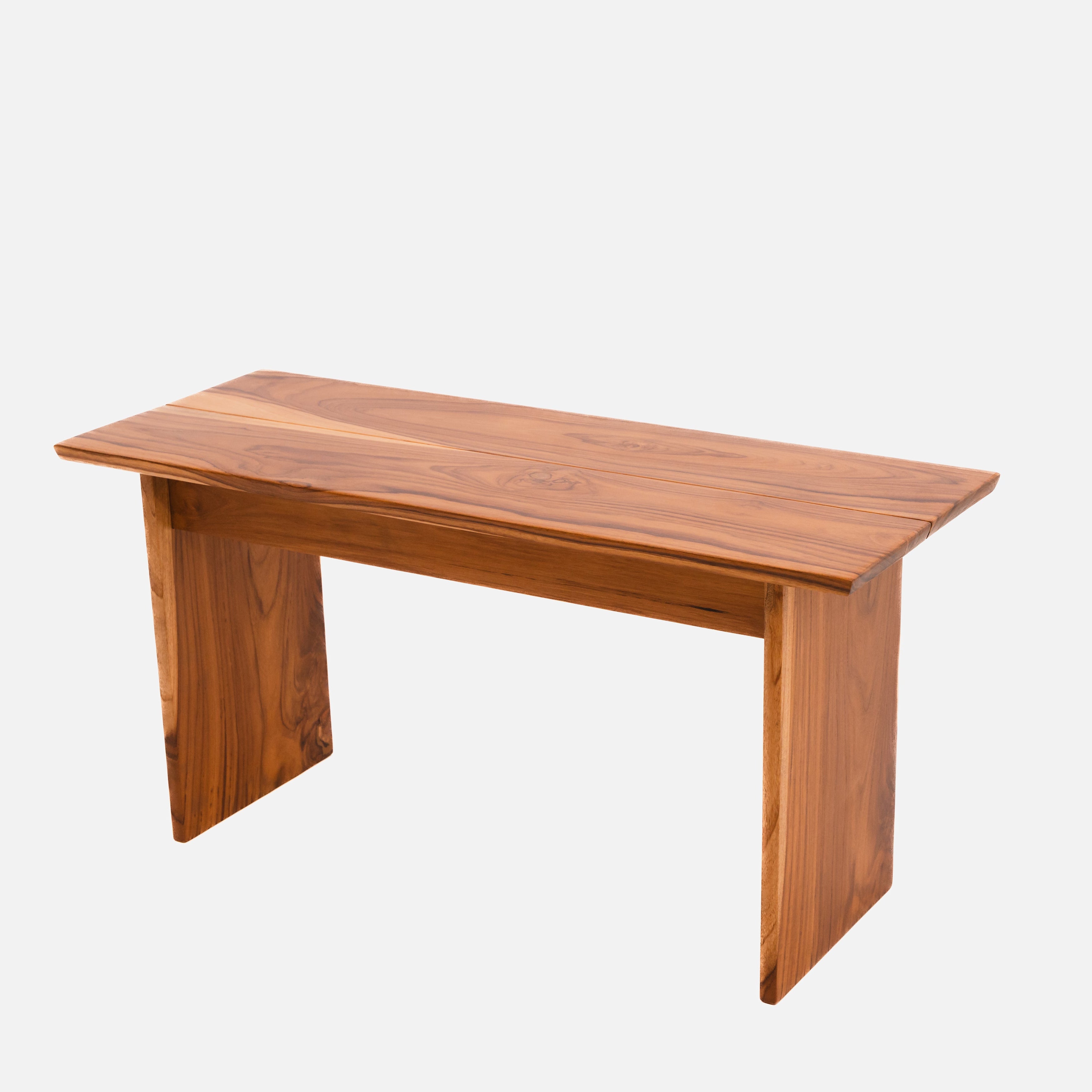 Pillar bench Natural Teak