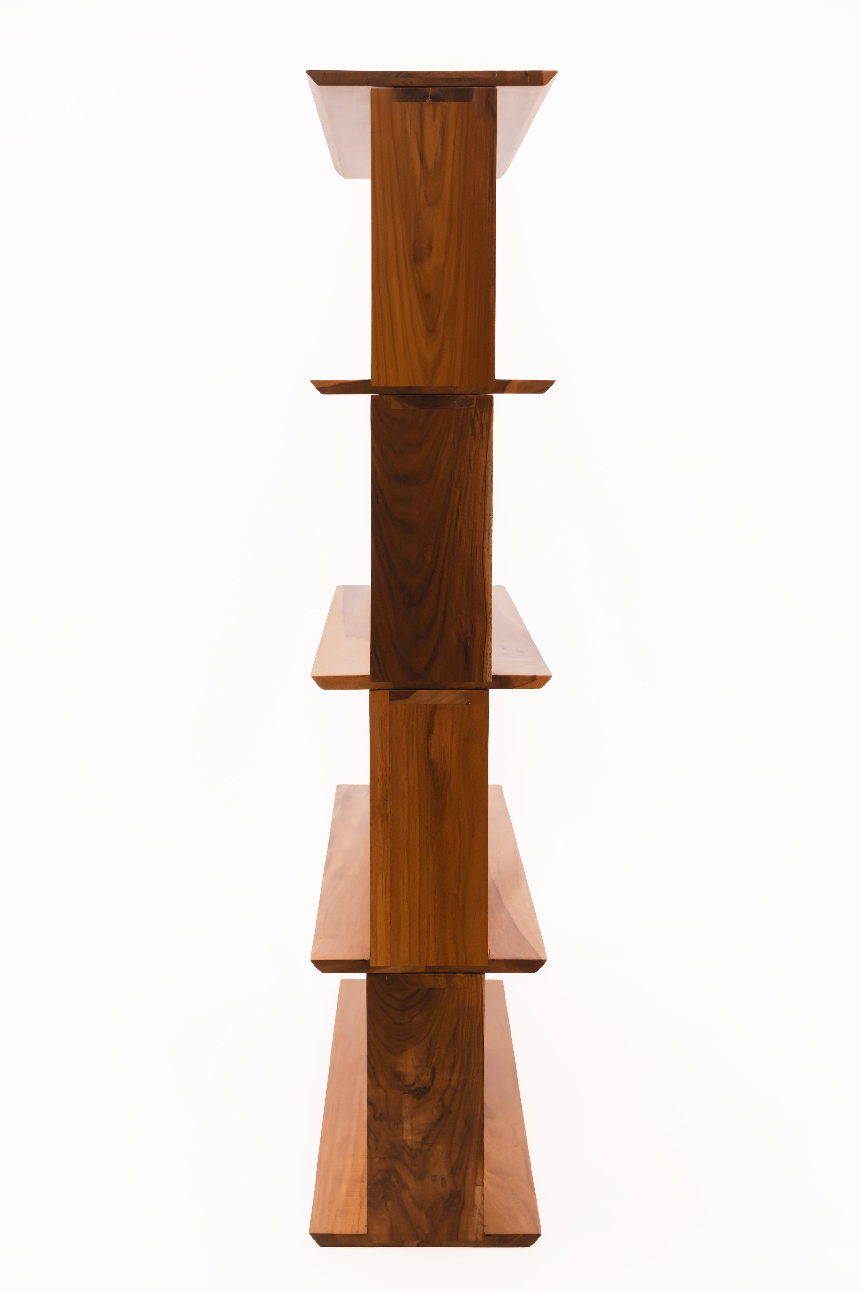 Pillar Book Shelf Natural Teak