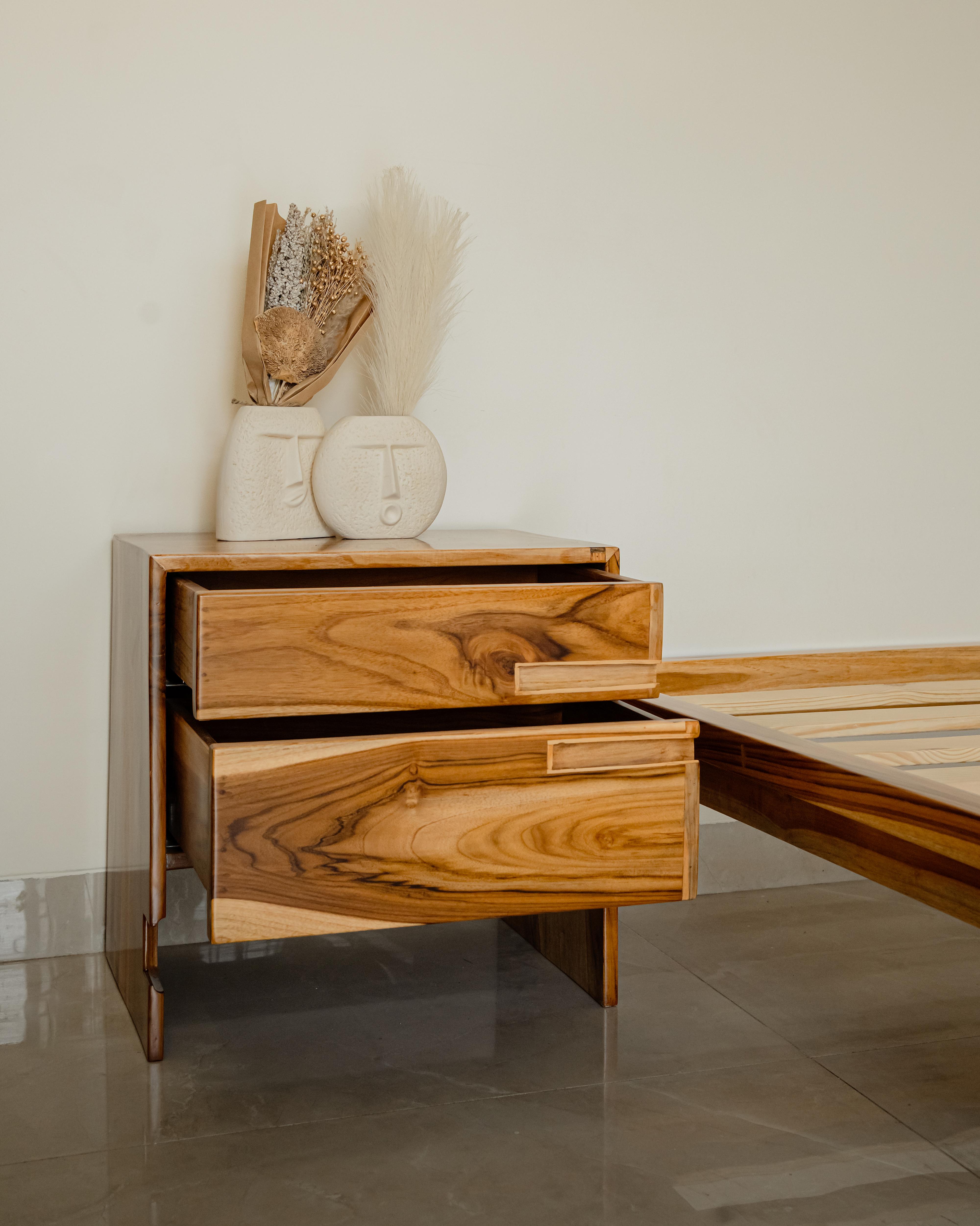Wooden Bedside 