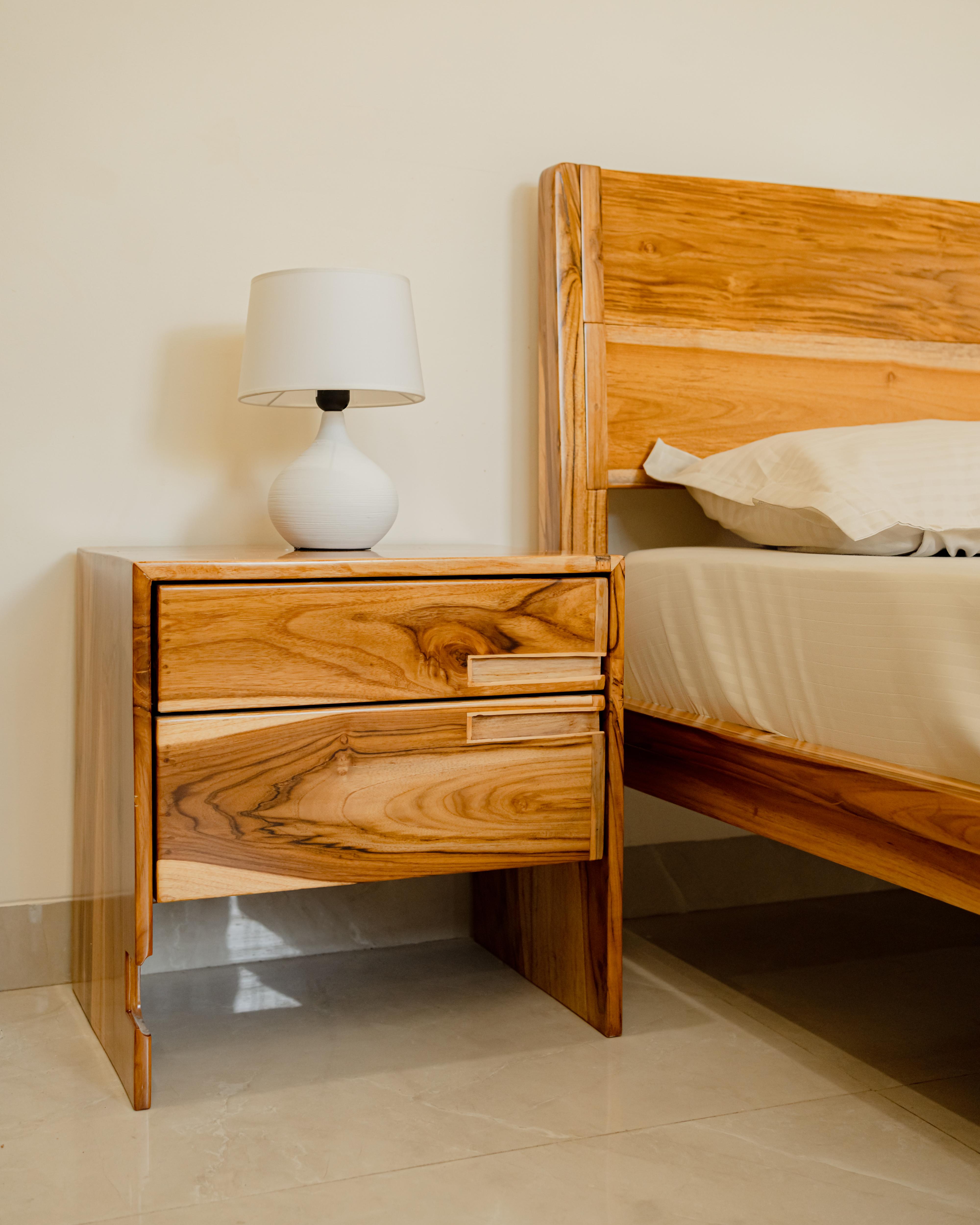 Classic Bedside Natural Teak image 