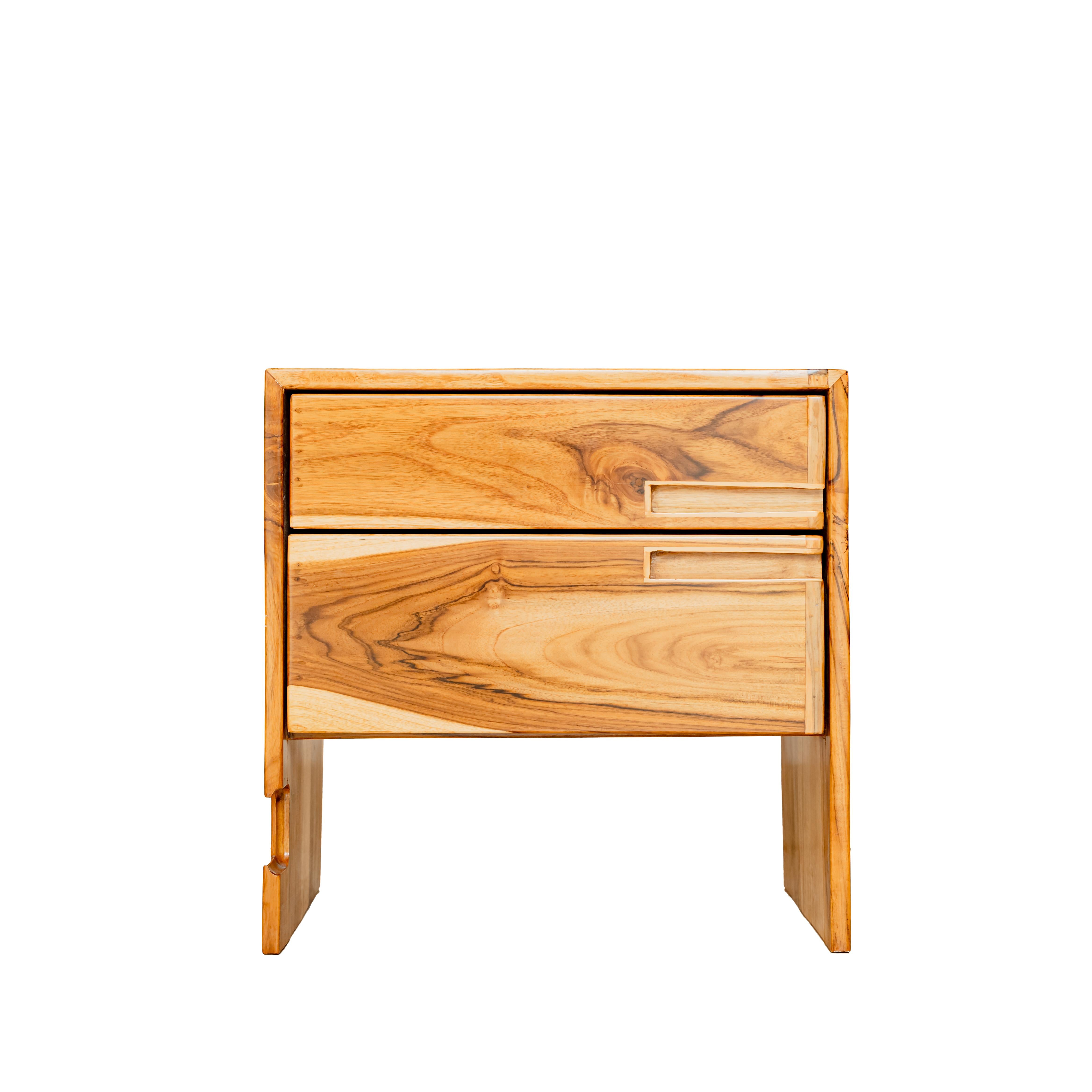 Bedside Natural Teak