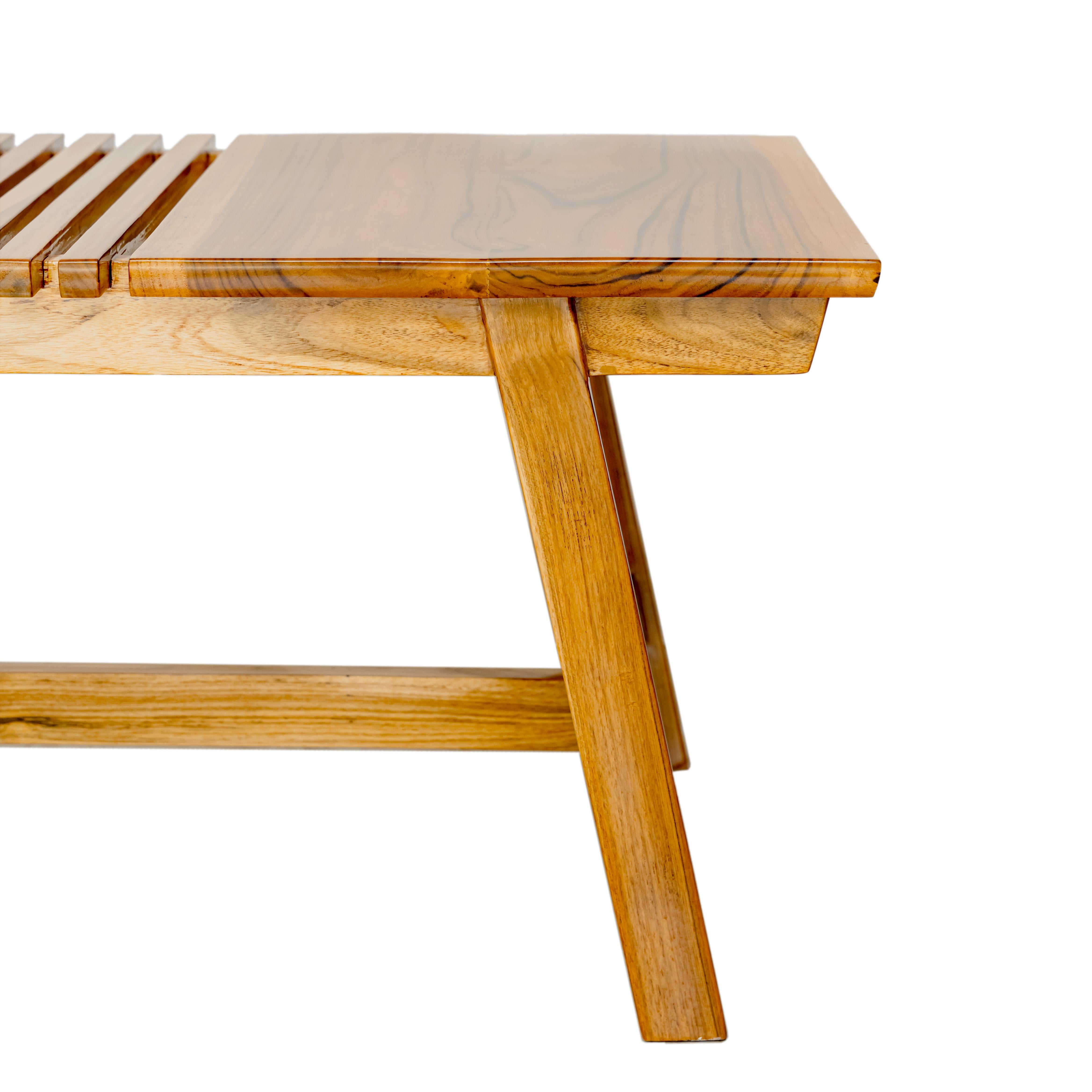 Natural Teak color Coffee Table 