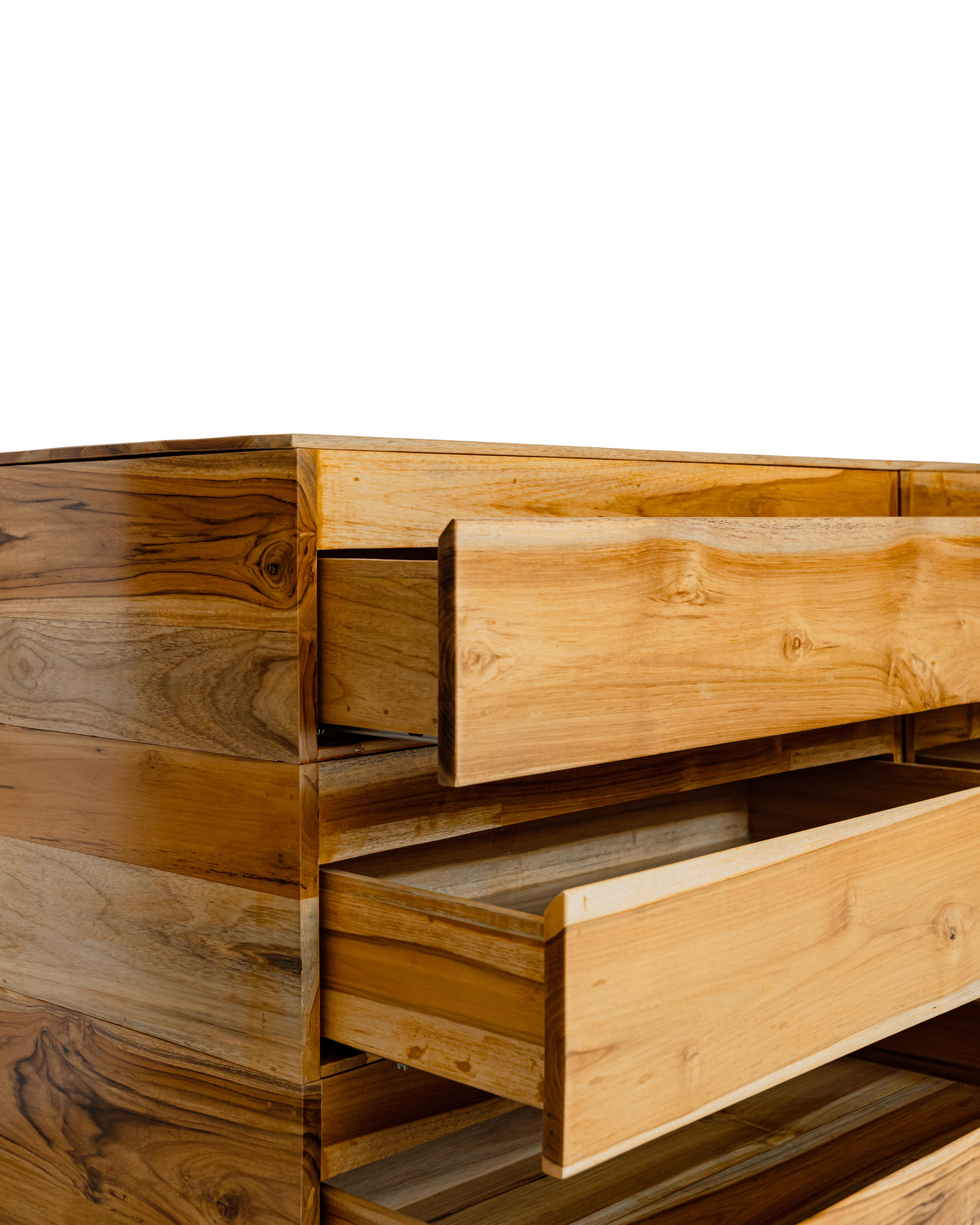 Natural Teak Arc Dresser