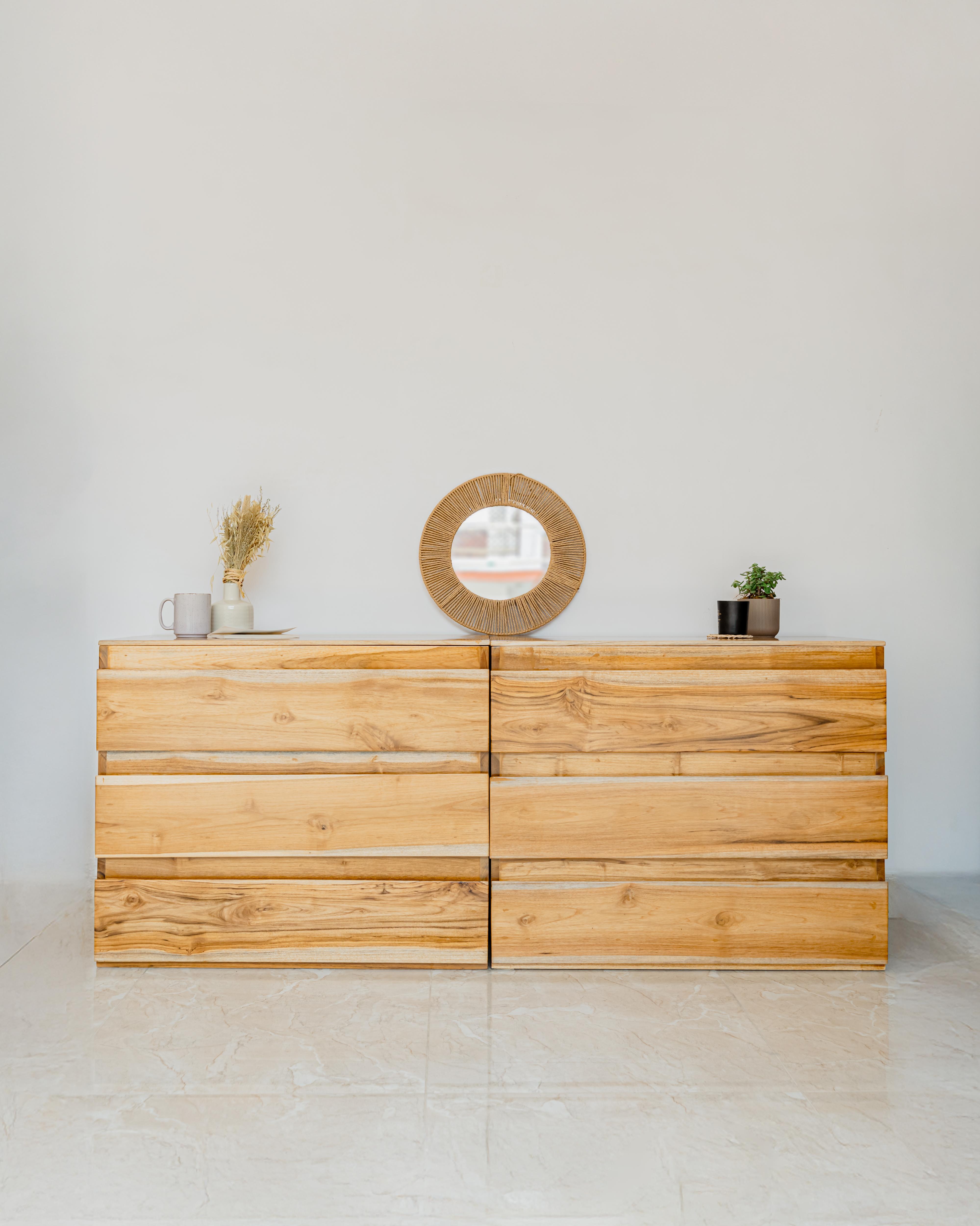Arc Dresser Natural Teak 