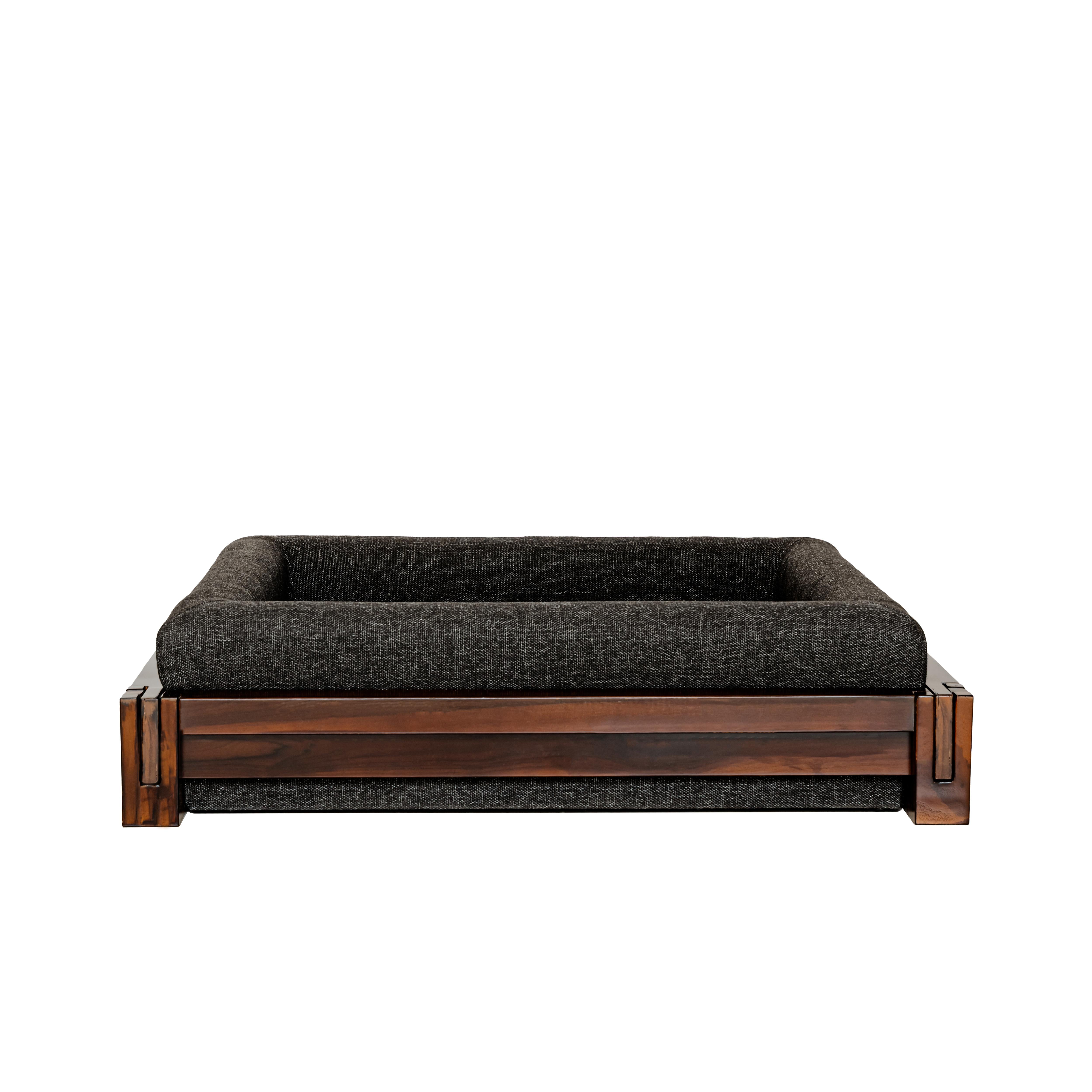 Wooden Dog Bed Walnut image 