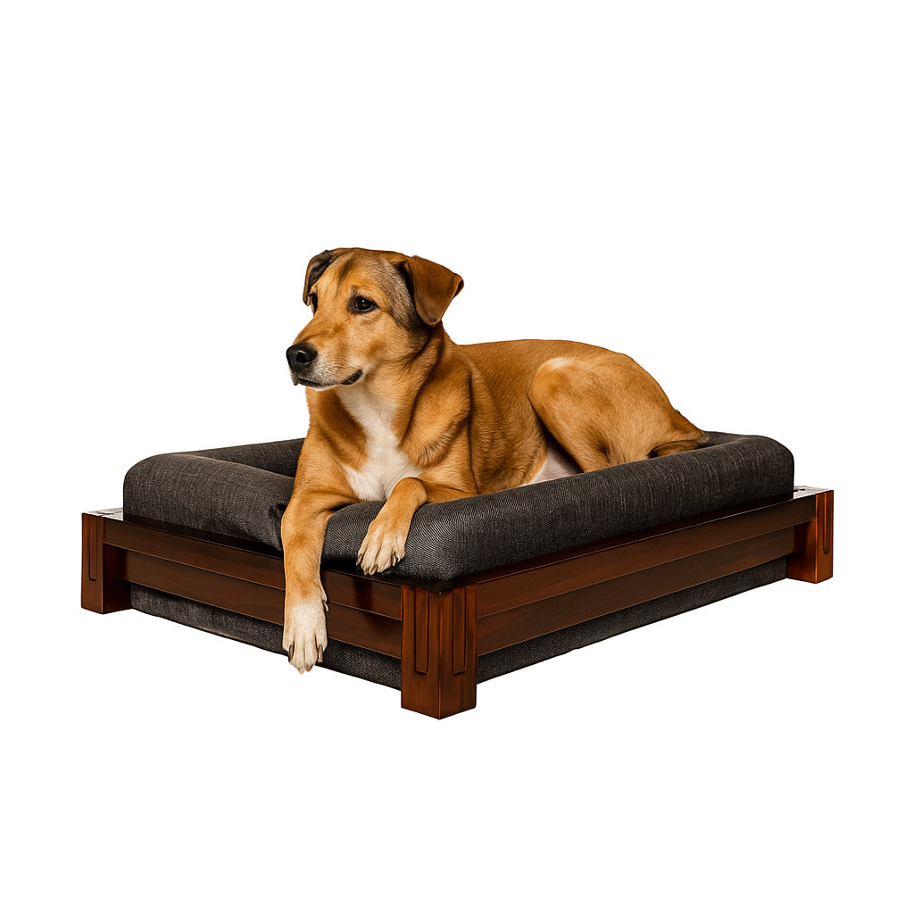 Wooden Dog Bed 