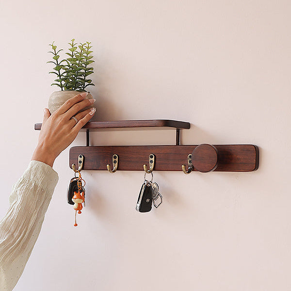 Keyholder Perch - Walnut