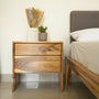 Classic Bedside Natural Teak