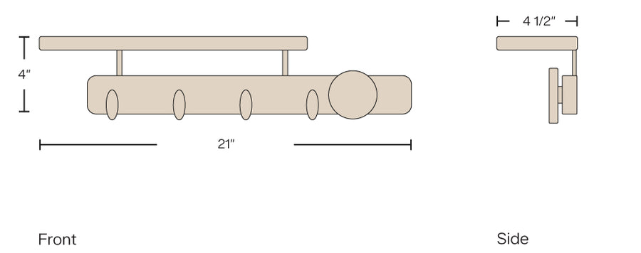Dimensions - Walnut