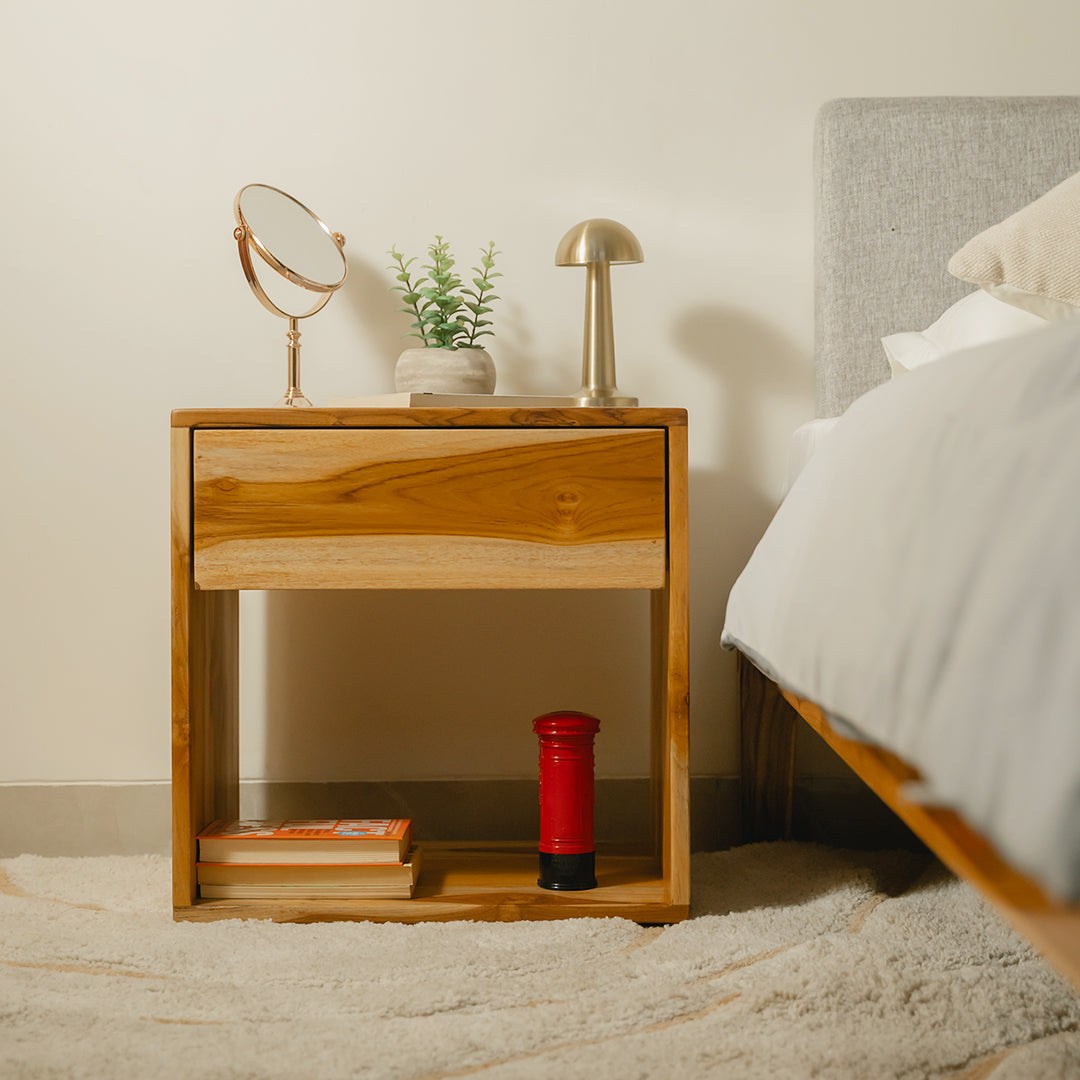 Classic Nightstand Natural Teak