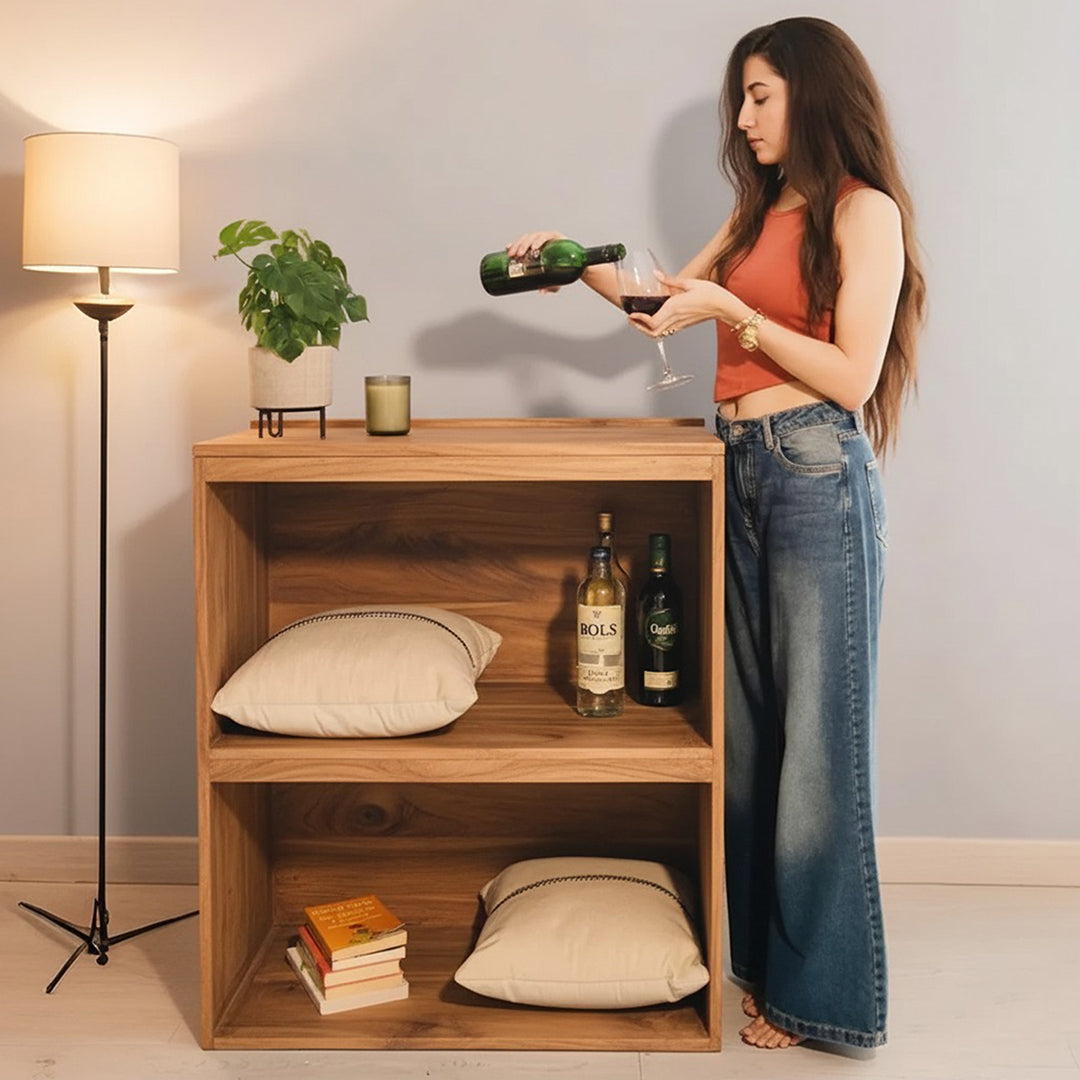 Arc Credenza Natural Teak