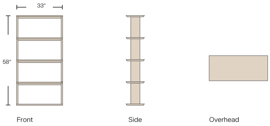 Dimensions - Natural Teak / 4x1