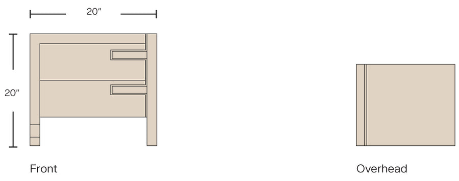 Dimensions - Natural Teak / Individual