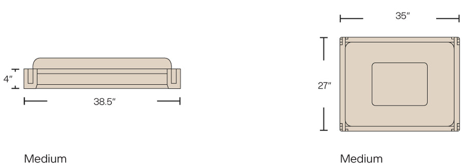 Dimensions - Natural Teak / Medium