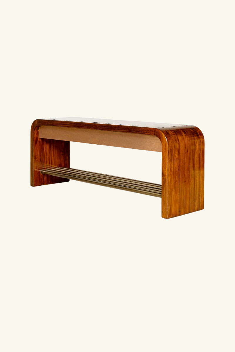 Wooden Shoe Rack with curved design 
